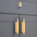 JAYA Zinc Alloy Handle Modern Simple Gold Drawer Cabinet Furniture Hardware Single Hole Double Hole Door Handle