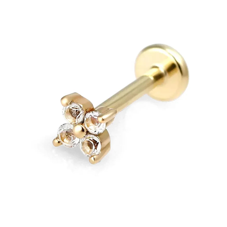 LOZRUNVE 925 Sterling Silver Cartilage Screw Piercing Jewelry Earring