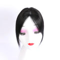 High Class Invisible Clips in Hairpiece Breathable Super Thin T-part Swiss Lace Base Top Human Hair Toupee for Women