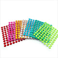 Customized Loose Rhinestone Stickers Acrylic 8mm Round Flatback for Room/Walls/Kids Clothing & Garments