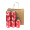Fashion Brown Luxury Recycled Kraft Paper Bag for Business Exhibition & Supermarket Use-Customizable Wholesale