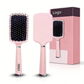 Custom Logo Scalp Massage Brush Wet Brush Hair Care Comb Soft Bristles with Air Cushion Design Comb Pain-Free Grooming