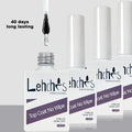 Lehchis TopCoat No Wipe Nail Art Set Vegan UV Gel with Rubber Base Manufacture's Best Nail Supply