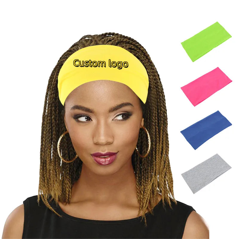 Wholesale Fashion Women Daily Use Solid Color Headband Outdoor Wear Sleeping Elastic Hairband