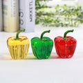 Hot Sale Crystal Chilli Figurine Model Glass Model Home Table Decoration Xmas Gift Wholesale