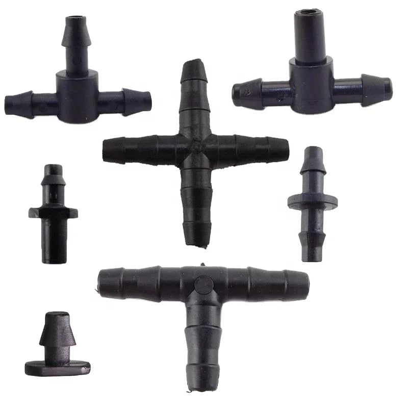 4/7 Capillary Three Way Four Way Drip Irrigation System Mini Garden Water Pipe Connector Plastic CNS