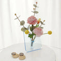 Transparent Acrylic Vase Flower Arranger Art Home Acrylic Photo Frame Vase Minimalist and Artistic Rectangle Flower Vase