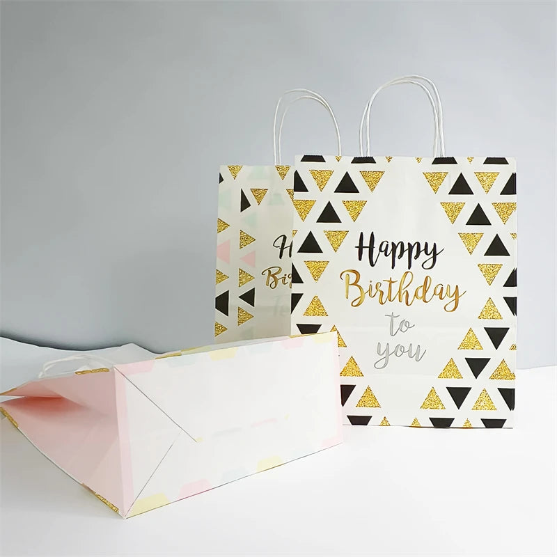 KUAIMA 22*11*27cm Unique Design Retail Gift Shopping Paper Bags for Birthdays