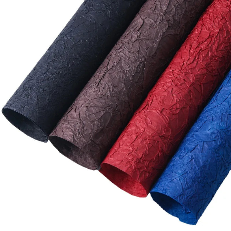 Handmade Bouquet Packaging Double-Layer Thickened Pleated DIY Flower Wrapping Paper with Texture Lining