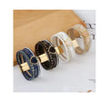 Wholesale Heart Shape Rhinestone Woven Leather Bracelets Magnetic Clasp Multi-Layer Leather Bracelet for Women