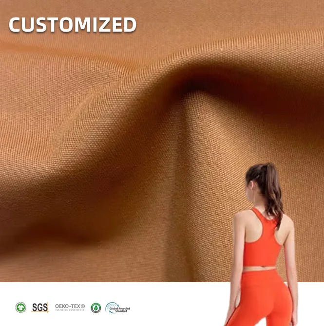 Sustainable Double Faced 85% Polyester 15% Spandex 280gsm Quick-Dry Stretch Fabric for Sportswear Lingerie & Swimwear