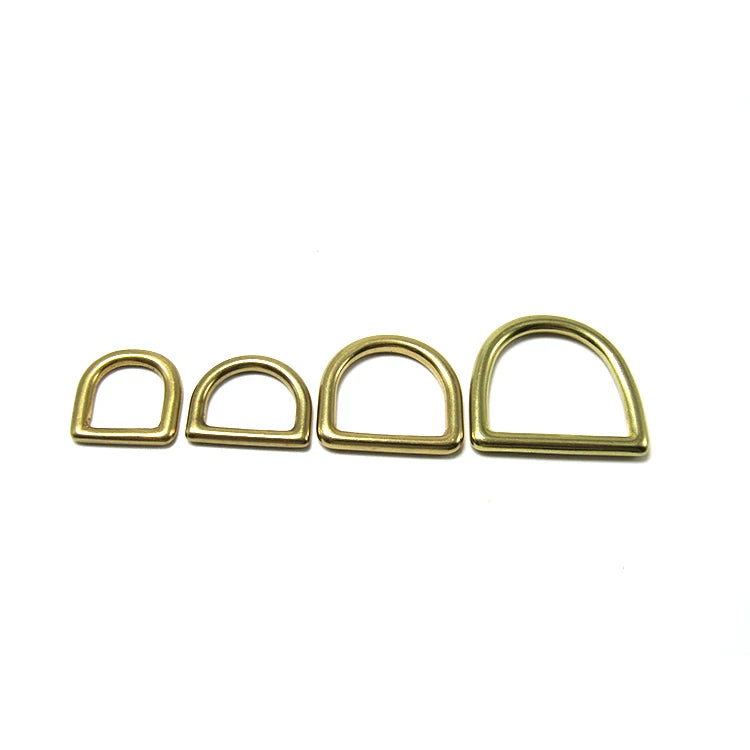 16/20/26/32/38/45 MM Solid Brass D Ring for Pet Collar