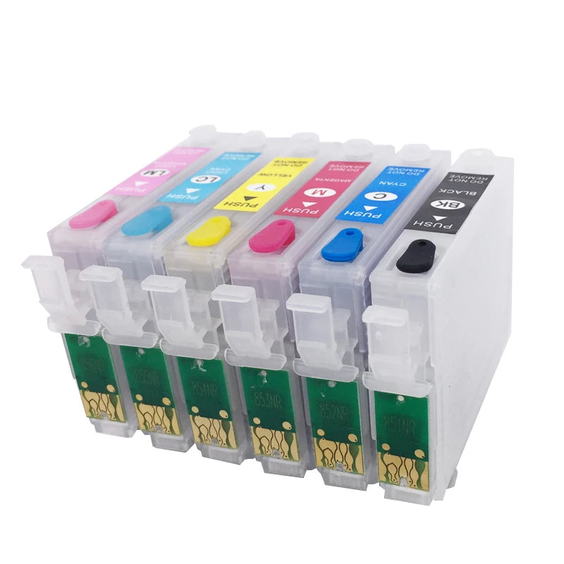 82N T0821N-T0826N Refillable Ink Cartridge With Reset Chip for Epson TX700 TX800 TX710W TX720WD TX730WD TX650 TX810FW TX820FWD