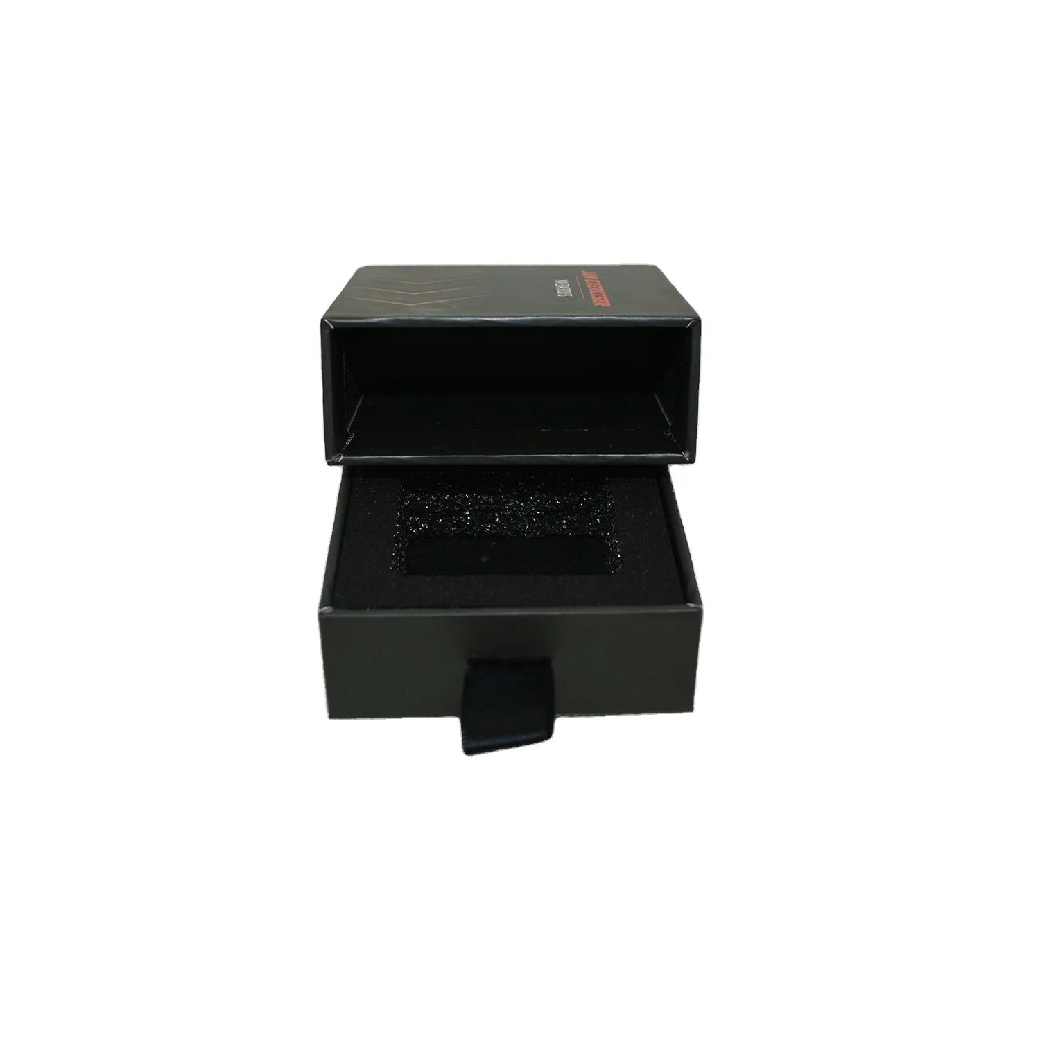 Luxury Custom Rigid Paperboard Box Four-Color UV Printing Gold Foil Recycled Materials Ribbon Handle for Jewelry Gift Packaging