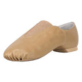 EU and US in Stock Unisex Elastic Upper Slip-on Genuine Leather Training Dance Jazz Shoes for Women and Men
