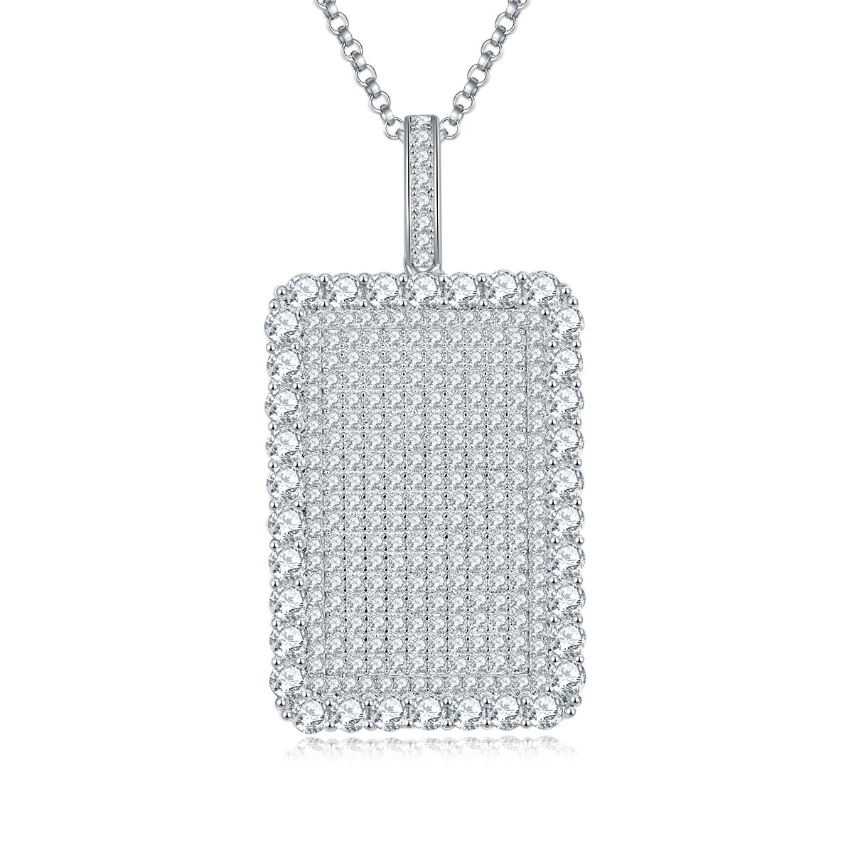 Hiphop New Arrival Moissanite Jewelry Necklace 925 Silver Moissanite Pendant Womens Necklace Mens Necklace