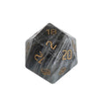20 Sided Personalized Bulk D20 22mm Blank Labradorite Gemstone Dice for DND Games