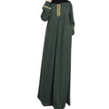 PROMISTAR European American Women's New Arrival Ethnic Style Loose Long Skirt Plus Size Dress Fashion Abaya