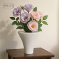 Merlin Living Modern Decorative Matte White Vase Design Unique Triangle Home Decor Nordic Ceramic & Porcelain for Flower Vasea