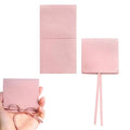 8x8cm Microfiber Mini Envelope Button Closure Jewellery Pouch for Earrings Ring Necklace Suede Gift Packaging Bag