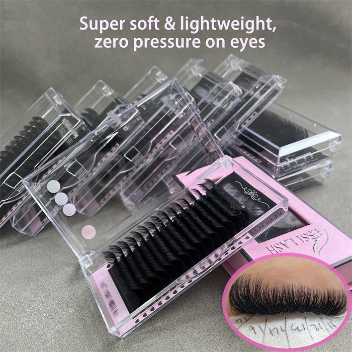 Pesta As Individual Silk Eyelash Extensions Korea 0.05 Easy Fanning Volume Eyelash Extensions