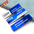 Custom Laser Engraved Aluminum Name Tag - Gold Logo Magnetic Badge for Hotel Staff & Waiter Reusable Blank Metal Plate