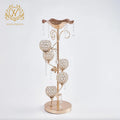 Flower Vase Holders Tall Metal Vases for Centerpieces Crystal Gold Flower Arrangement Stand Table Wedding Centerpieces