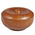 Factory Wood Men's Shaving Brush Soap Bowl Oak Soap Bowl With Lid Soap Foaming Shaving Cream Bowl