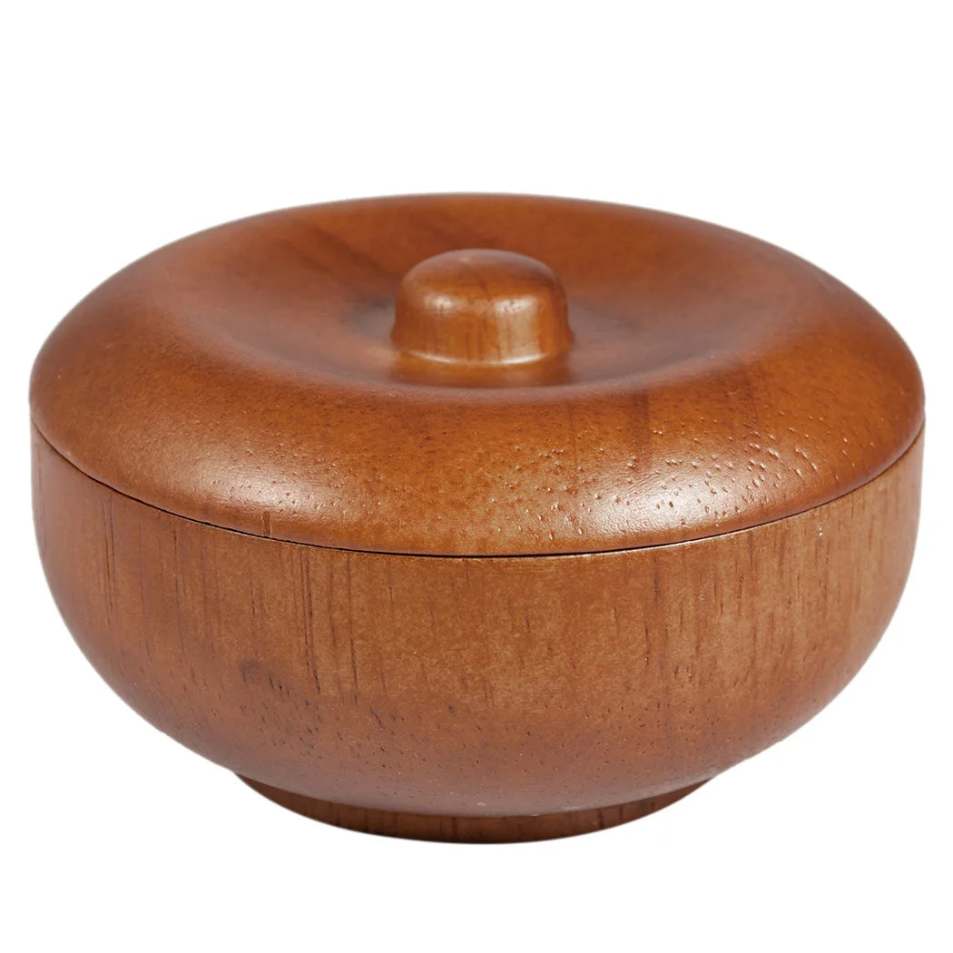 Factory Wood Men's Shaving Brush Soap Bowl Oak Soap Bowl With Lid Soap Foaming Shaving Cream Bowl