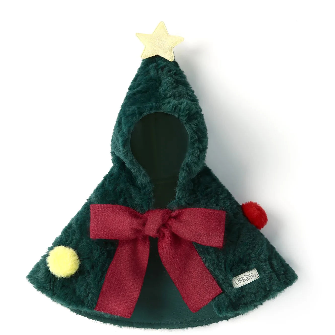 UFBemo 2024 Hot Selling Pet Clothes  Cat Winter Cloak Christmas Cat Clothes Cute Dog Cloak