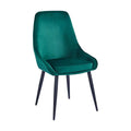 Wholesale Nordic Upholstered Restaurant Living Room Chair Colorful Velvet Dining Chair
