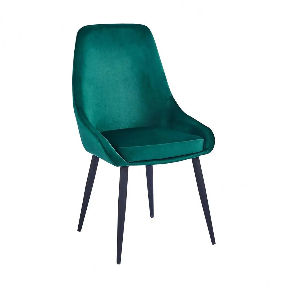 Wholesale Nordic Upholstered Restaurant Living Room Chair Colorful Velvet Dining Chair