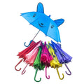 Promotional 12 Inch Children's Umbrella Lightweight Cute 3D Cartoon Animal Pattern Umbrella for Kids