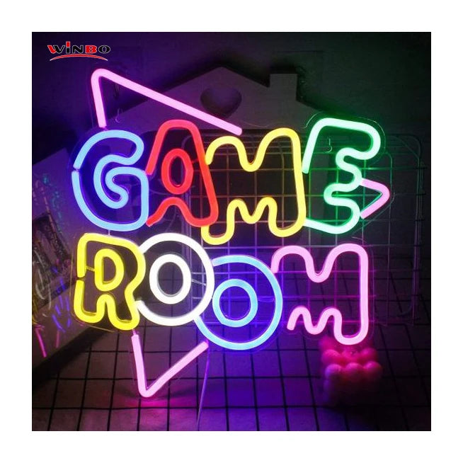 Drop Shipping Free Design Custom Neon Sign Game Room Cafe Bubble Shop Open Companies Name Logo Led Neon Light Sign Custom