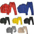 Wholesale Unisex Eco-Friendly Polyester Tech Fleece Reflective Tracksuit Activewea Women's Sweatsuit Set for Winter