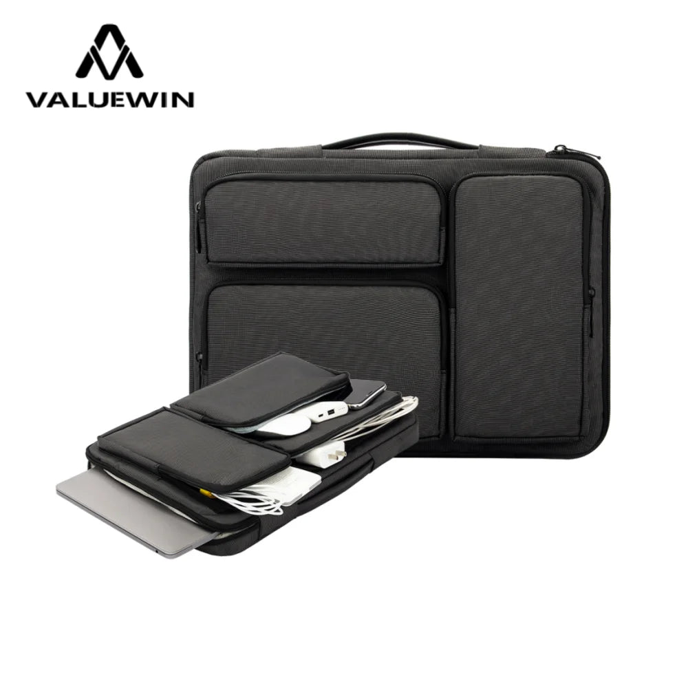 Multifunction Custom Logo Business Casual Laptop Shoulder Messenger Bag Polyester Fashionable Shockproof Waterproof Computer Bag