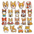 Iron on Embroidery Cute Dog  Corgi Patch for Decoration Gift