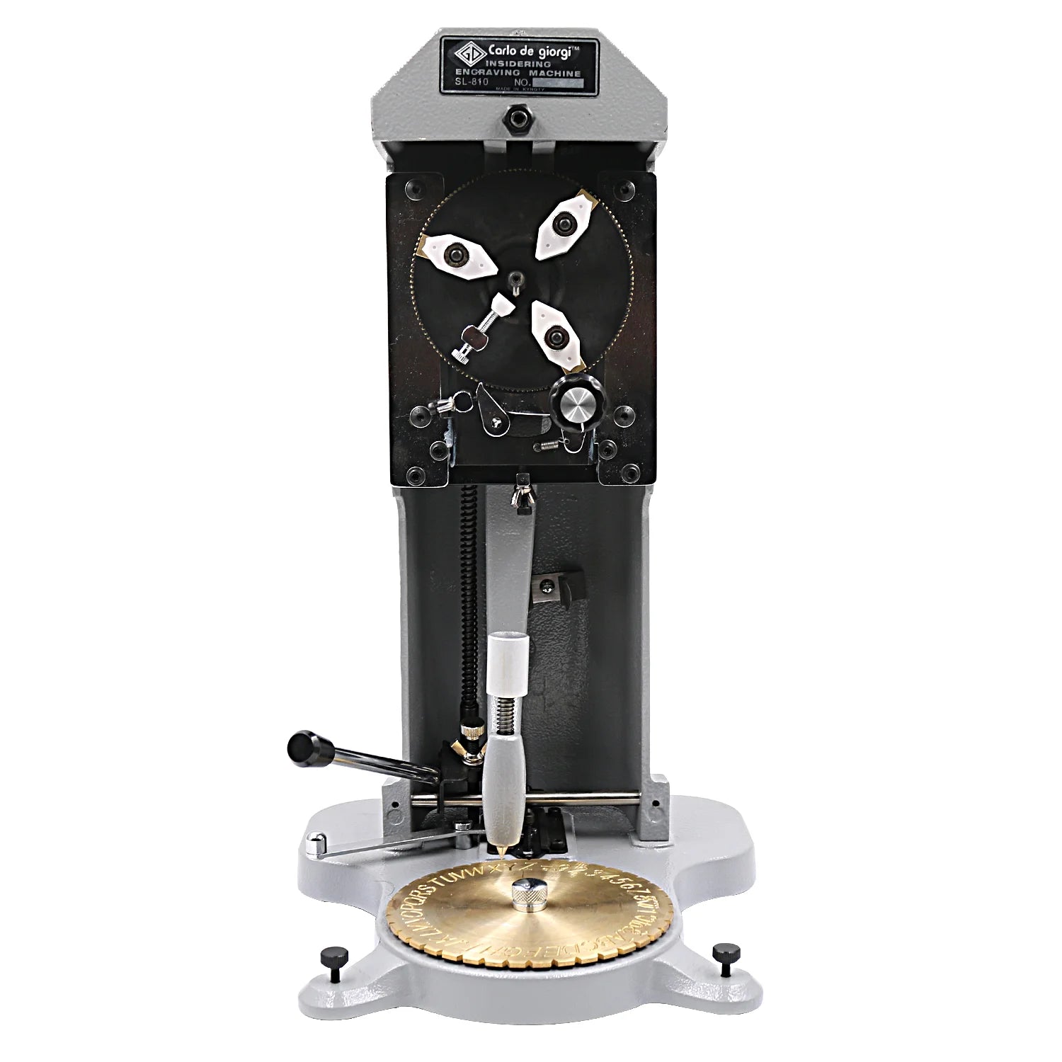 Jewelry Making Equipment Ring Engraver for Rings Standard Letter Block Stamper Double Sided Dial Inside Ring Engraving Machine