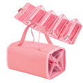 Custom Logo Water Resistant Polyester 4 in 1 Hanging Roll up Makeup Bag Toiletry Bag Travel Cosmetic Storage Case
