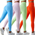 Yoke Wholesale Scrunched Seamless Push up Woman Sport Pants Solid Workout Breathable Stretchy Gym Tights Leggings for Women