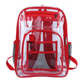 Customized Heavy Duty Transparent PVC School Backpack Unisex Summer Casual Clear Bookbag with Zipper Closure Soft Feature