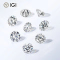 Starsgem IGI Certified Diamante 0.5ct Round Cut D VVS1 VVS2 HPHT Lab Grown Synthetic Diamond