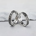 Original Hiphop Men's Ring Classic Horus Eye Feather Design Rings Sterling Silver S925 Rhodium Plated Jewelry