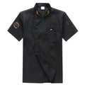 Short Sleeve Collar Restaurant Chef Jacket Top Coffee Shop Bakery Waiter Barber Work Uniforms Wholesale Overalls Hotel Uniform