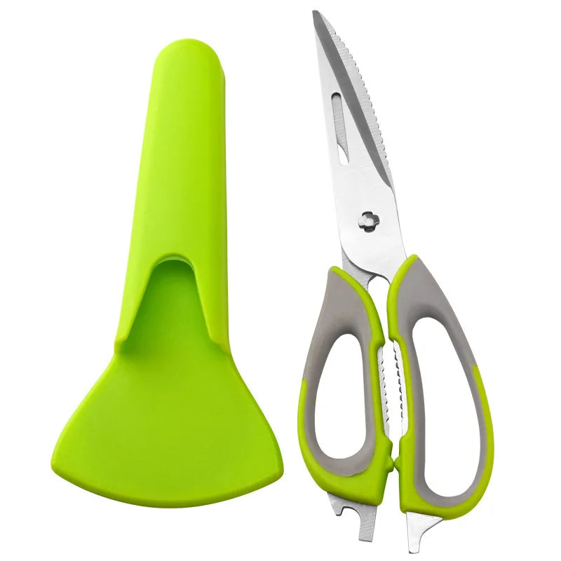 Multifunctional Refrigerator Scissors Stainless Steel Metal Kitchen Scissors for Poultry Seafood