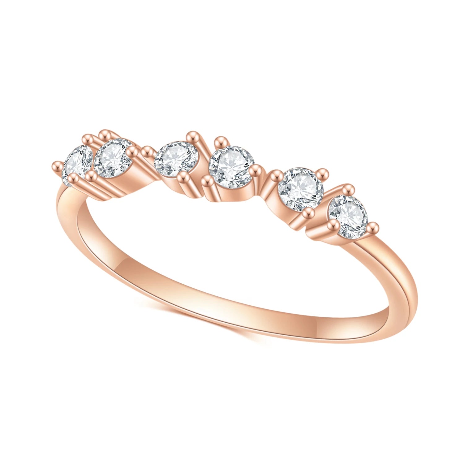 OL0954 Abiding Jewelry Factory Wholesale 2.5mm Moissanite Diamond Silver Rings From China Gemstone Ring