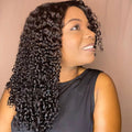 Single Donor Glueless Burmese Human Hair Natural Black Color Pixie Curly Cuticle Aligned Lace Front Wigs