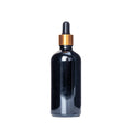 5ml 10ml 15ml 20ml 30ml 50ml 100ml Black Glass Serum Hair Oil Bottle Gold Dropper Body Essential Oil Bottles