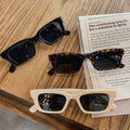 Retro Rectangular Bungee Sunglasses Trendy Female Net Red Street Shooting Ins Sunglasses Personality Hip-hop Glasses