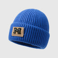 Cheap Outdoor Little Girls Knit Cap Patch logo Thermal Winter Beanie Children Hats